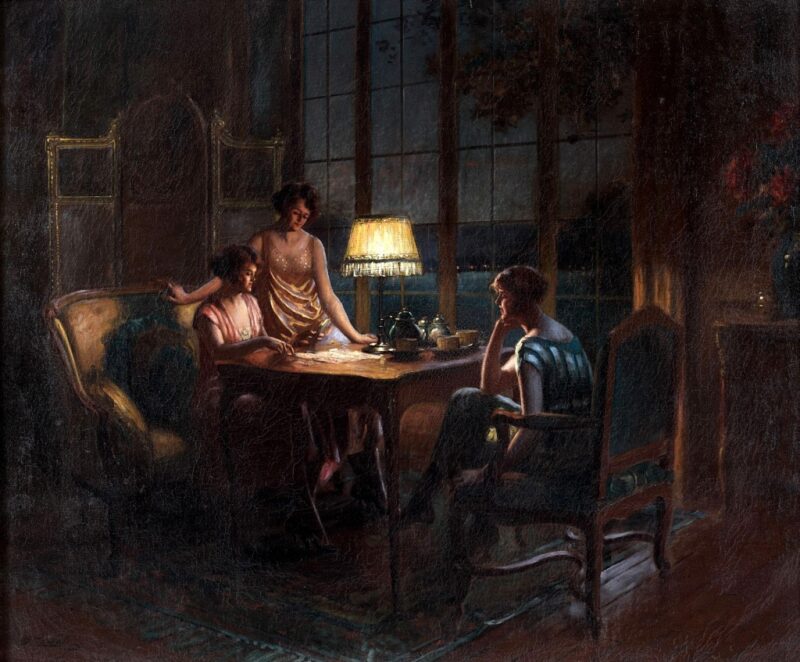 Painting by Delphin Enjolras