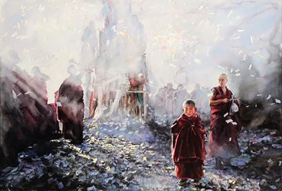 Liu Yunsheng Watercolor painting