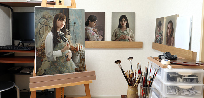 Yasutomo Oka Painting