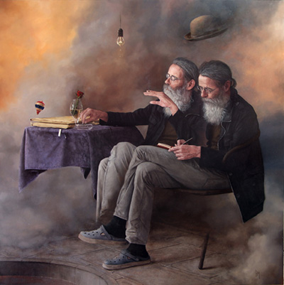 Hernan Javier Muñoz painting