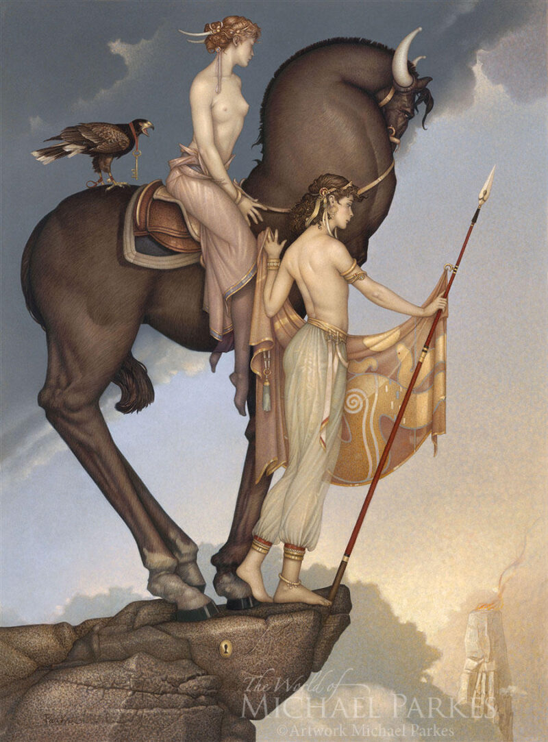 Michael Parkes Painting ⓖ thegallerist.art