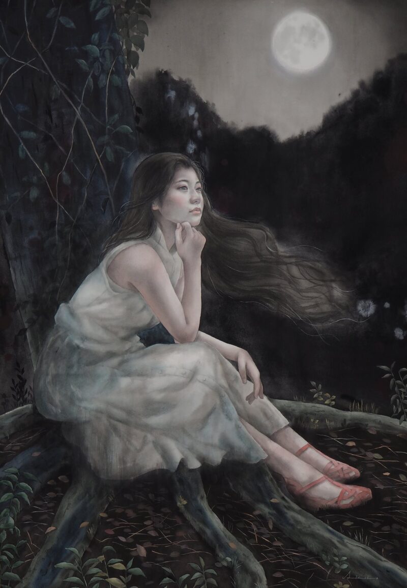 Akiko Tokuda Watercolor Painting @ TheGallerist.art