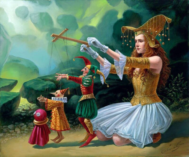 Michael Cheval Painting @ TheGallerist.art