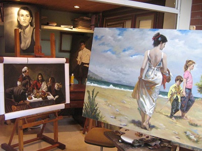 Carlos Martinez Palomino, Painting, Gemälde, La pintura, la peinture