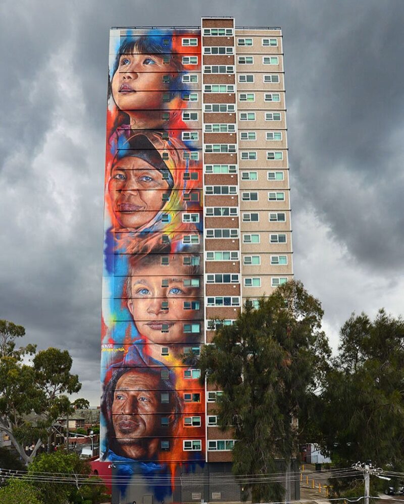 Street art by Matt Adnate @ TheGallerist.art