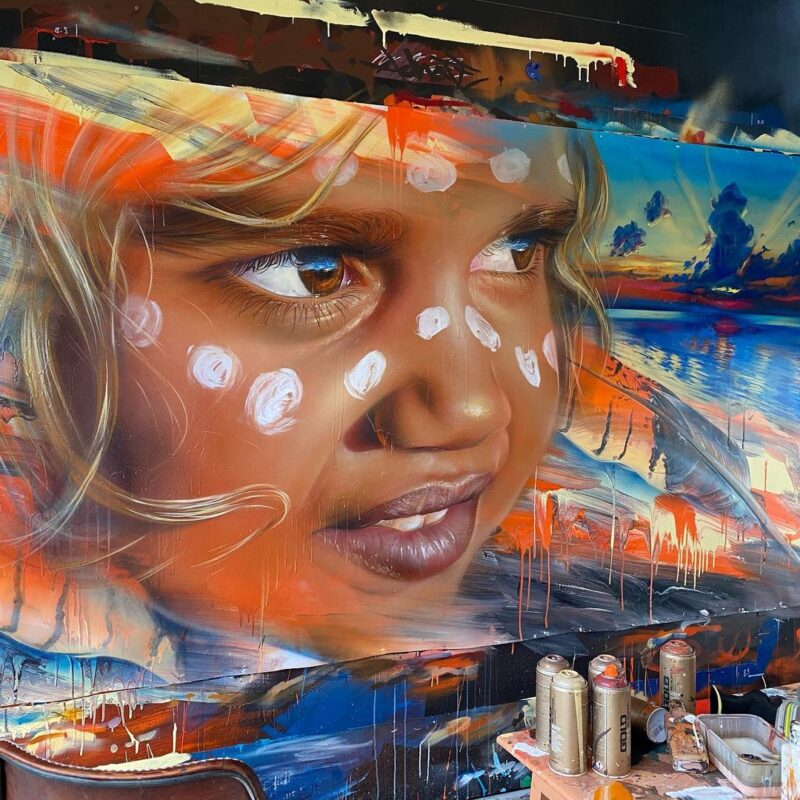 Street art by Matt Adnate @ TheGallerist.art